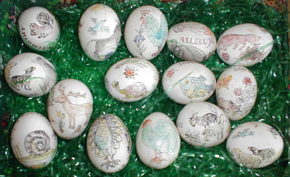 Easter eggs by Helen Siegl